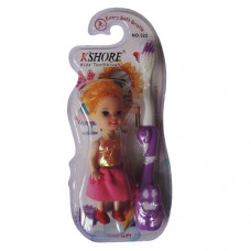 KSHORE, Детская зубная щётка с игрушкой (кукла) 